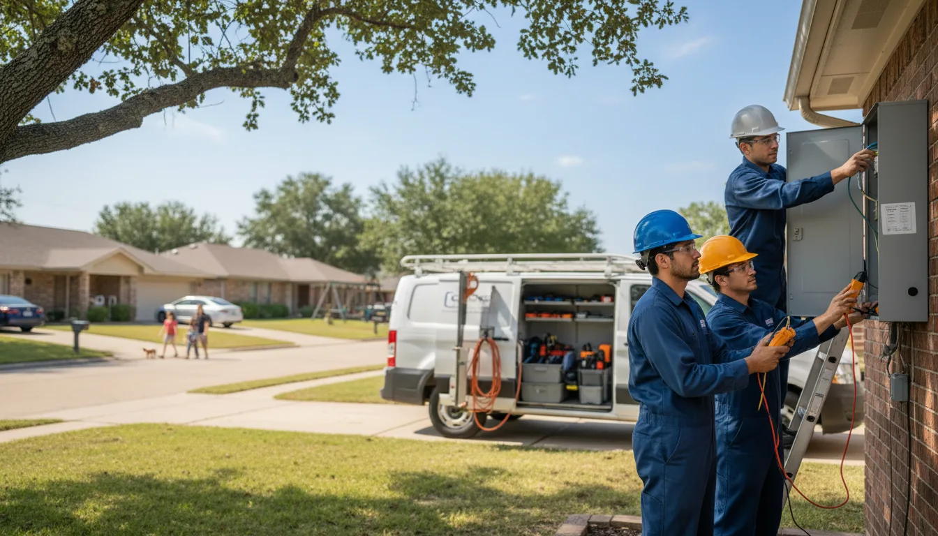Certified electrician providing emergency electrical services in Korbel, CA